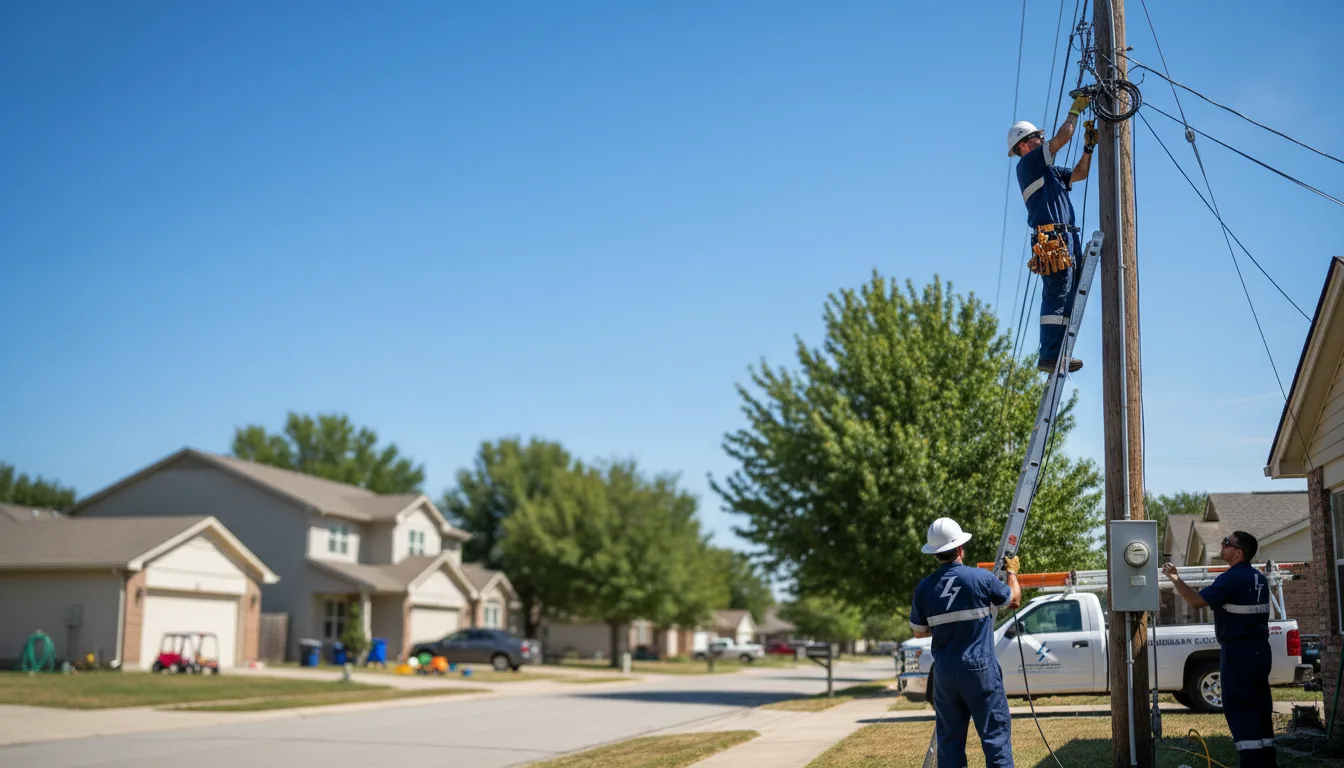 Residential electrician providing installation services in Rena Lara, MS
